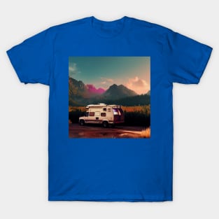 Van Life Camper RV Outdoors in Nature T-Shirt